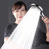 15CM Big Panel High Pressure Shower Head With Filter 3 Modes Large Flow Spray Nozzle Rainfall Shower Faucet Bathroom Accessories 2
