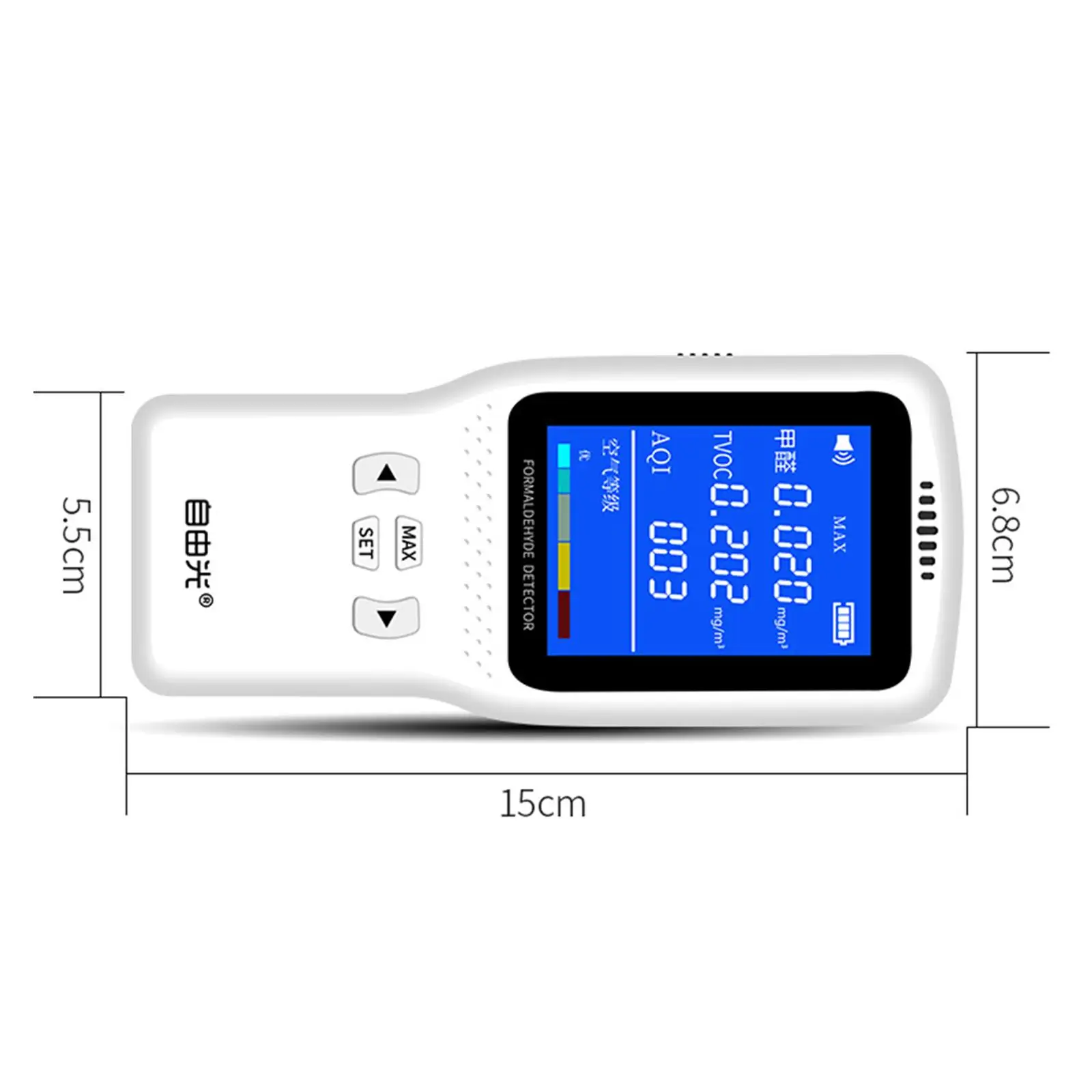 Air Quality Tester Multifunctional Real Time Monitor for Hotel Office Car