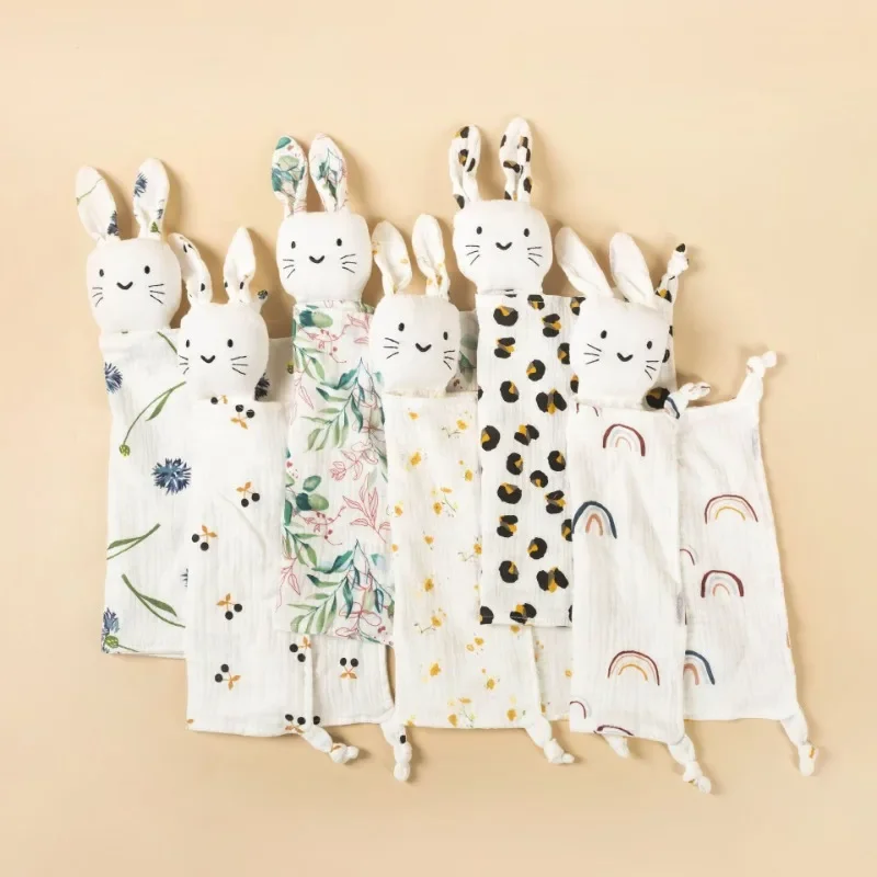 

Baby cotton comforter blanket for children, baby sleeping doll, saliva towel