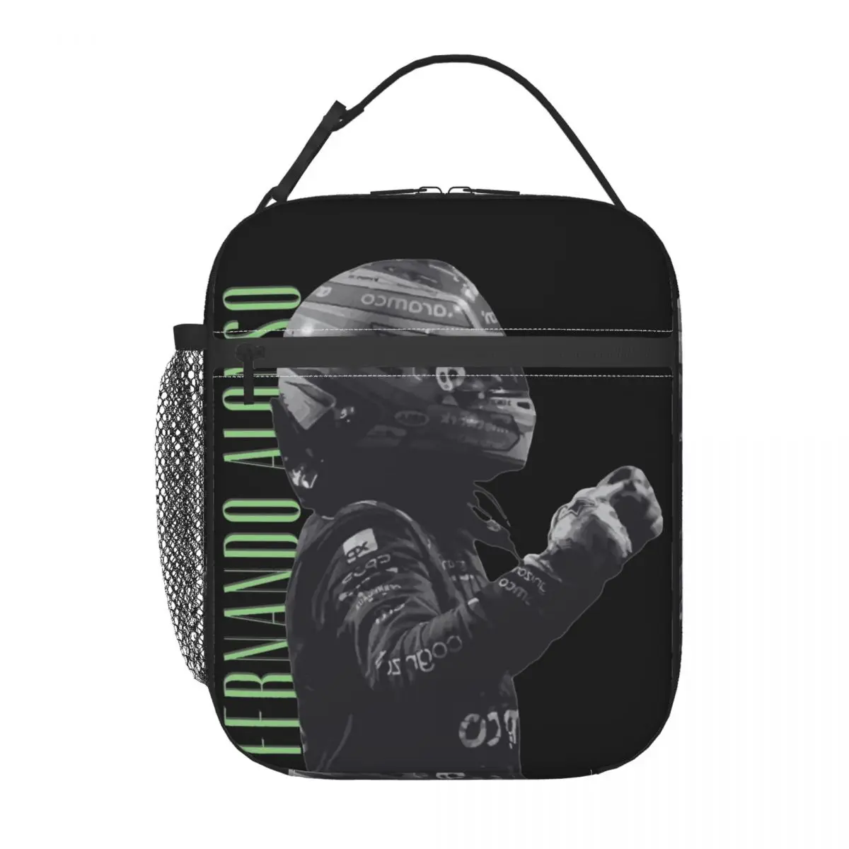 작업용 단열 도시락 상자, 페르난도 알론소 레이싱 드라이버 제품 보관 식품 상자, INS 트렌디 쿨러, 보온 도시락 상자