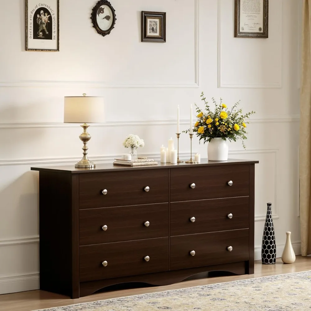 6-Drawer Wood Dresser 2