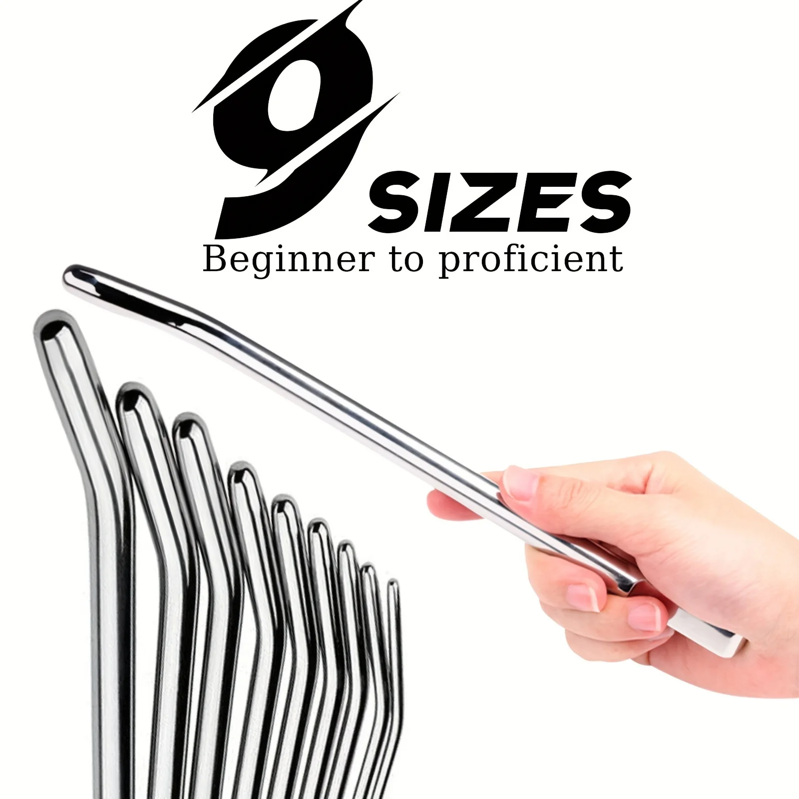 Solid Stainless Steel Urethral Male Voice Plug Urethral Elastic Toy penis sex toys