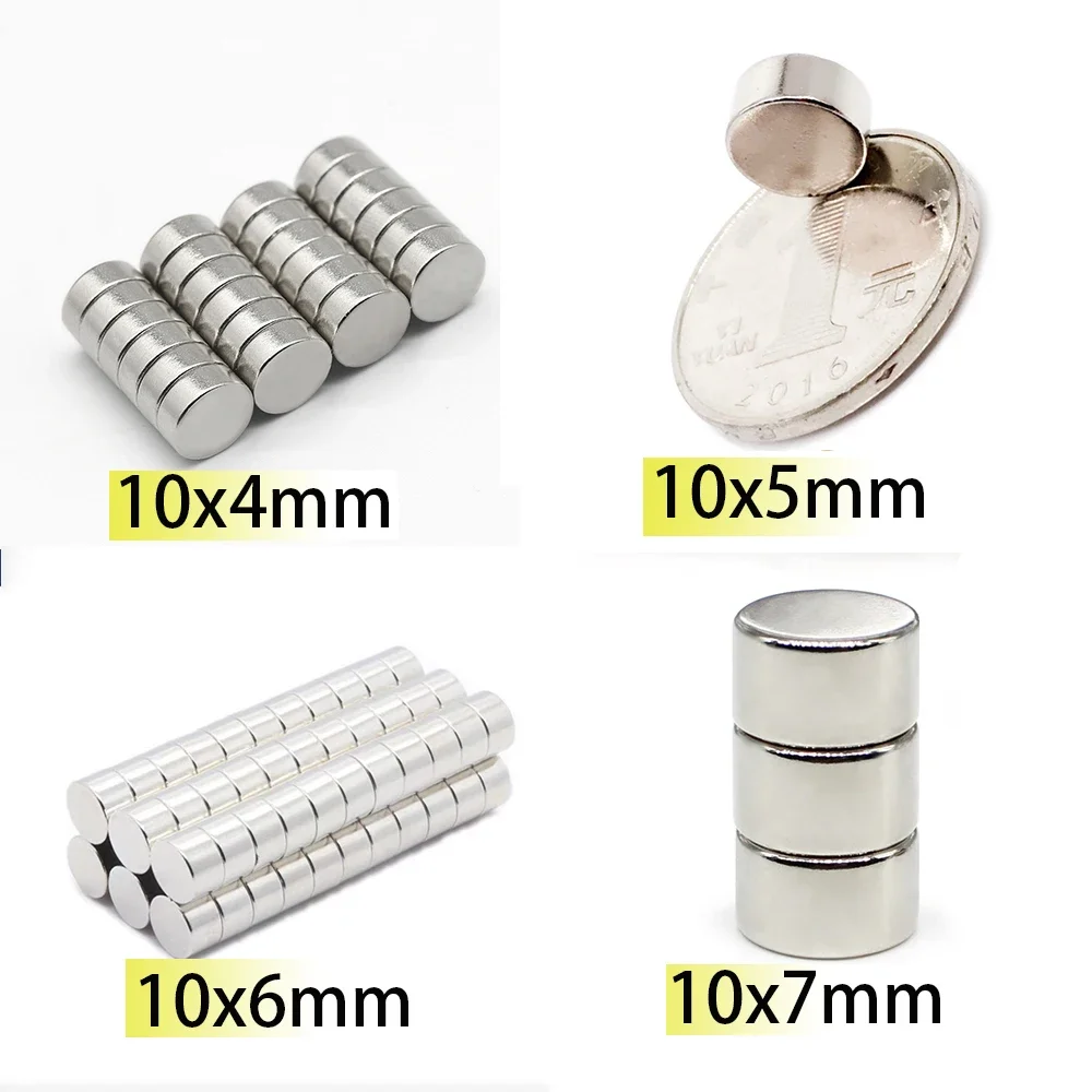 N35 10×4 10X5 10X6 10X7 Magnet customised Superpower Neodymium Nickle strong  modify Search Magnetic Fridge DIY Crafts Aimant