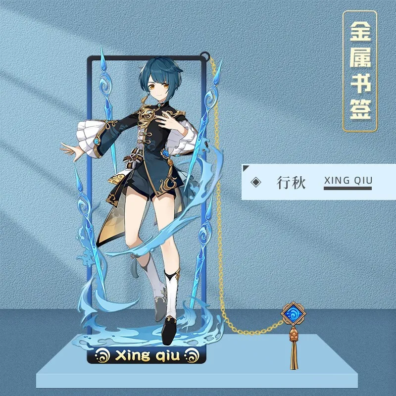 Genshin Impact Furina Neuvillette Yelan Nilou Kokomi Sigewinne Mu © Metal Hollow Bookmark 8.5x3.5cm Quaste Bookmark Badge – Detail 15
