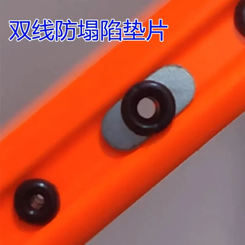 50pcs Badminton racket anti collapse metal gasket double hole anti collapse gasket