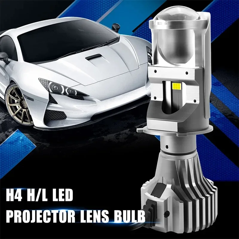 

F40 LED H4 LED Projector Lens H4 Headlight Len Bulb LED Auto Headlight 6000K White Fog Lamp Car Headlamp Hi-Lo Beam