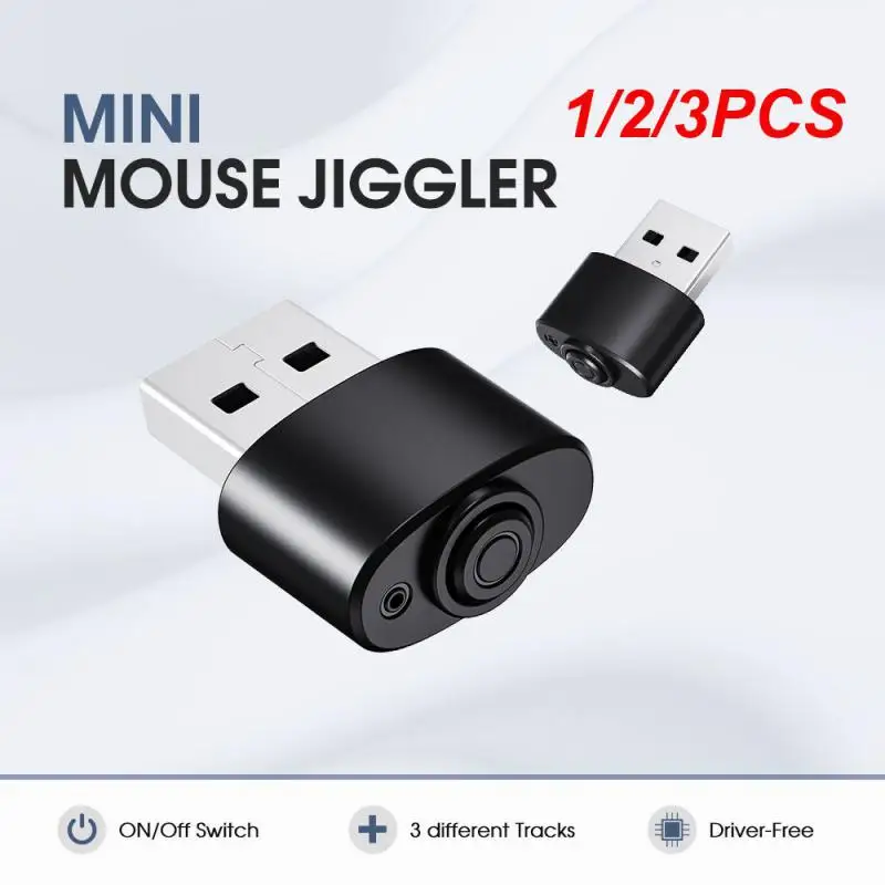 1/2/3Pcs Mouse Jiggler Mouse Shaker Device Porta Usb Keep Compute/ Pc/ Laptop Awake Non Rilevabile Automatic Computer Mouse Jiggler