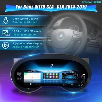 Grupo de instrumentos digitales para Benz W176 GLA CLA 2014-2019 años Panel de instrumentos velocímetro de cabina Virtual 1
