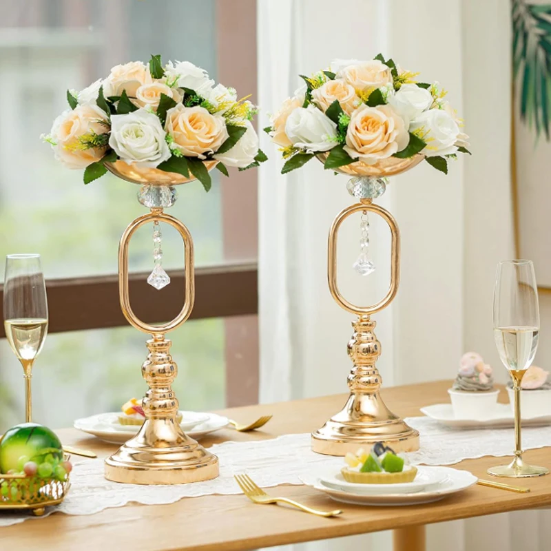 1pc Künstliche Blumen Kunststoff Rose Ball Seide Gefälschte Blume Floral Hochzeit Geburtstag Party Herzstück Tisch Arrangements Dekor