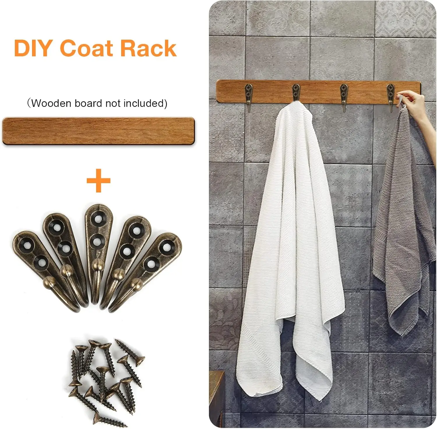 30-Piece Alloy Wall Hook Set 5