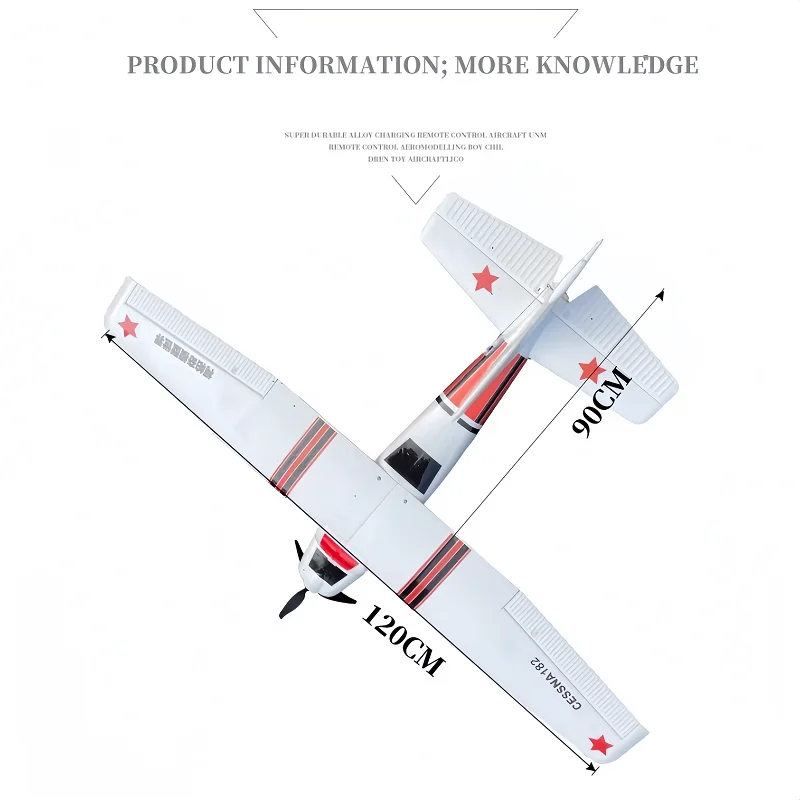 고정익 항공기 모델, Cessna essna182PLUS 날개 길이 1.2 m, 리모컨 입국 연습기