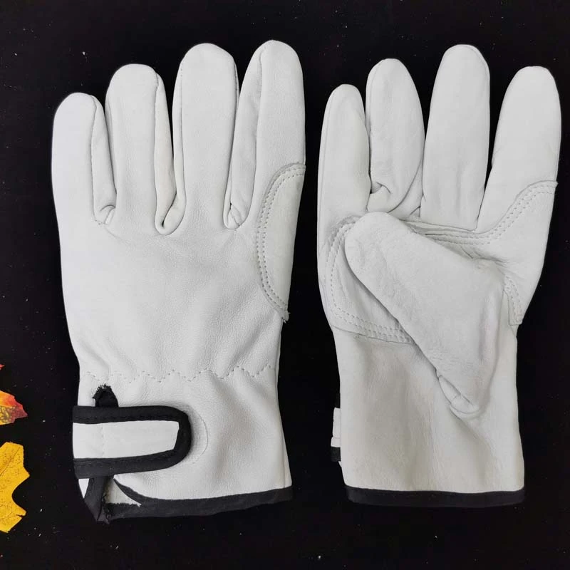 New Korean Version Driver Gloves Outdoor Soft Sheepskin Leather Durable Wear-resistant Welding Labor Insurance Gloves
