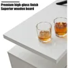 Fireplace TV Stand with 36" Fireplace,70" Modern High Gloss Fireplace Entertainment Center LED Lights, 2 Tier TV Console Cabinet 3