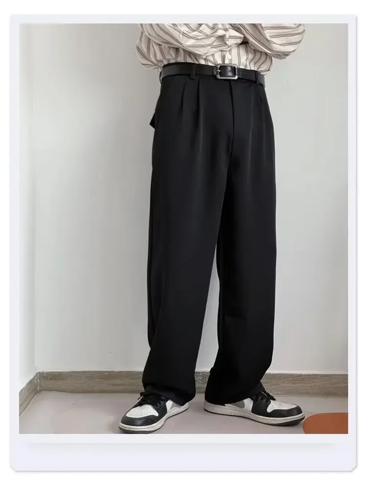 Slim fit thin casual pants for men, straight leg business, spring versatile men's long pants, trendy pants, summer new styles, i 2