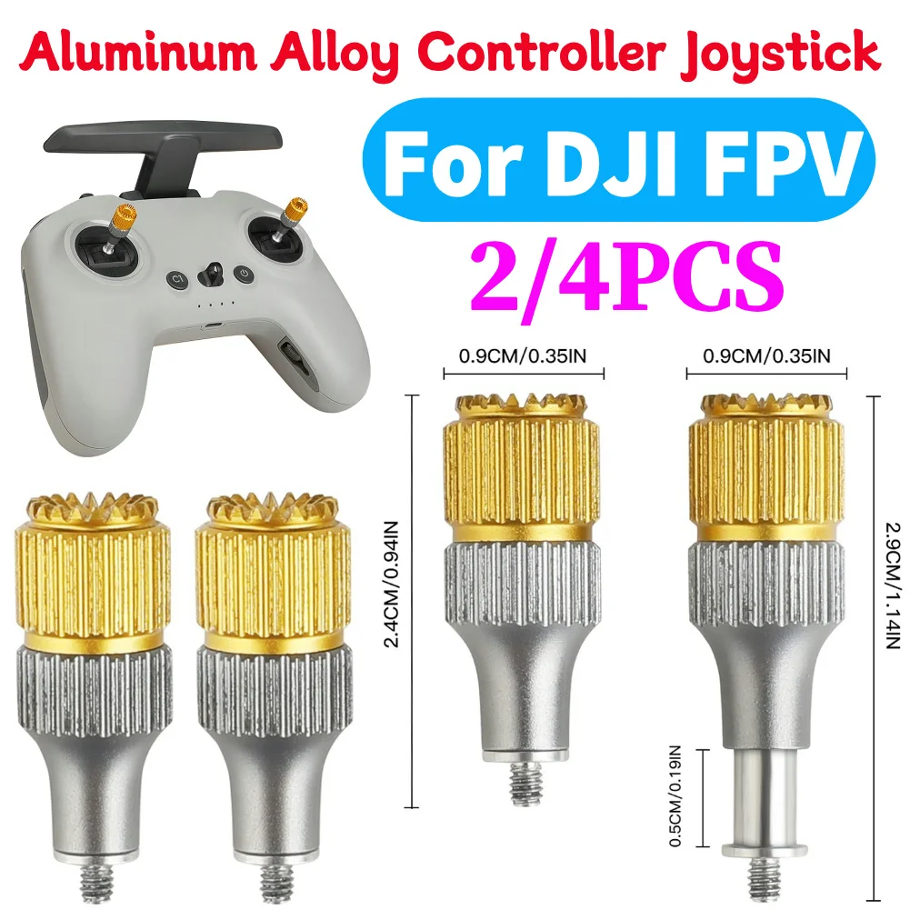 Manette télécommandée télescopique en alliage d'aluminium pour DJI FPV, contrôle précis et portable