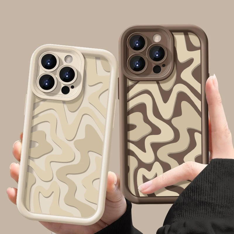 Striped Silicone Shockproof Candy Color Phone Case