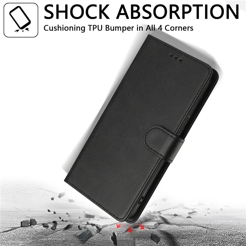Premium Flip PU Leather Wallet Phone Cover with Card Slot - Book Style Case