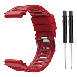 Silicone Sport Strap Replacement (Red)