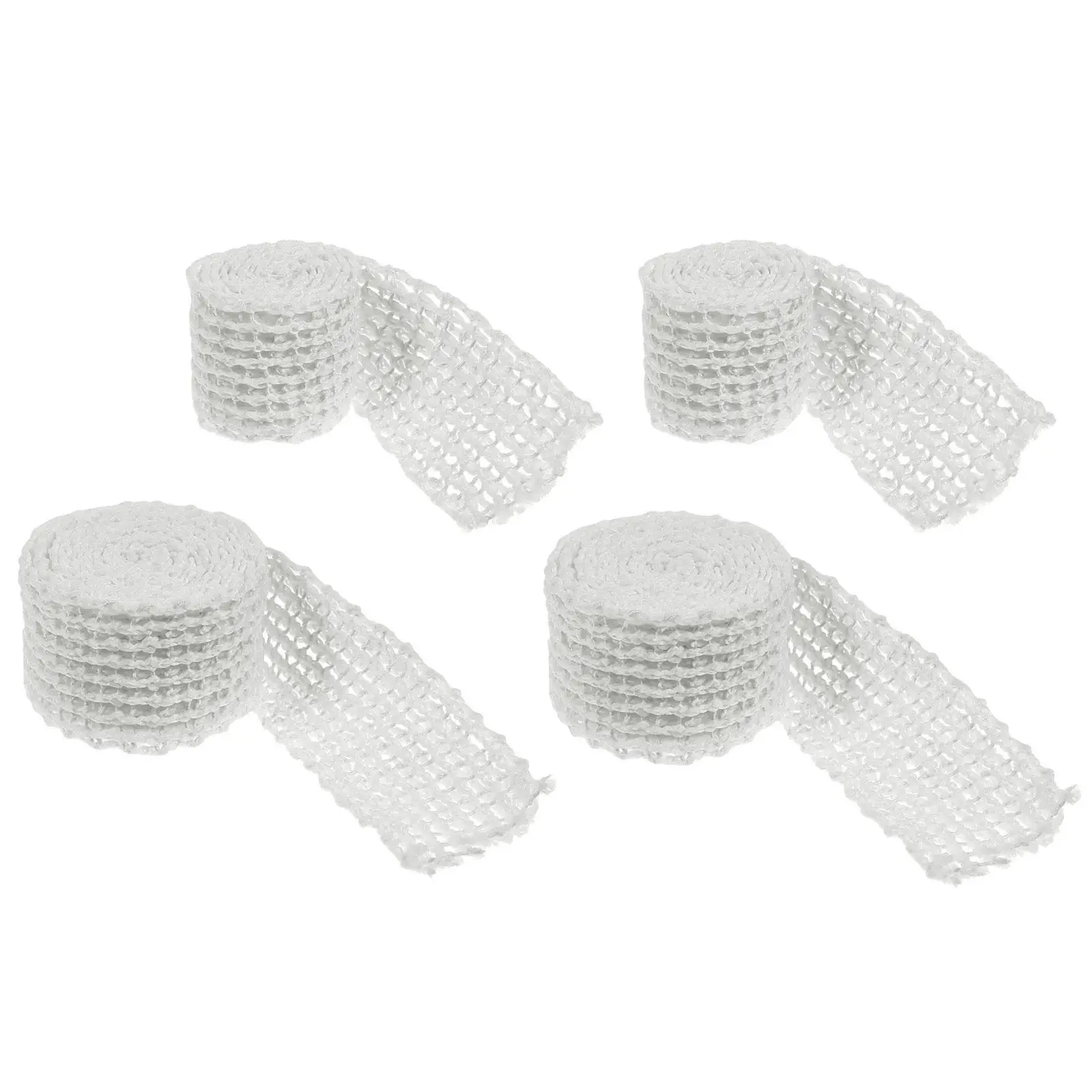 4 Rolls Char Braided Rope Turkey Sausage Ham Sock Wrapping Net Twine Meat Cotton Thread Elastic Netting Butcher