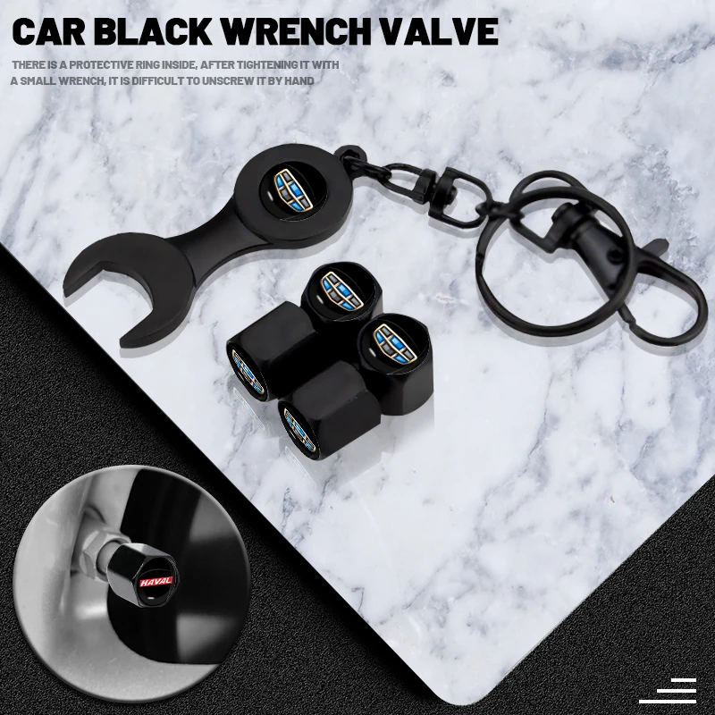 Car Wrench Keychain Caps Dustproof Valve Wheel Tires for BMW Alpina X1