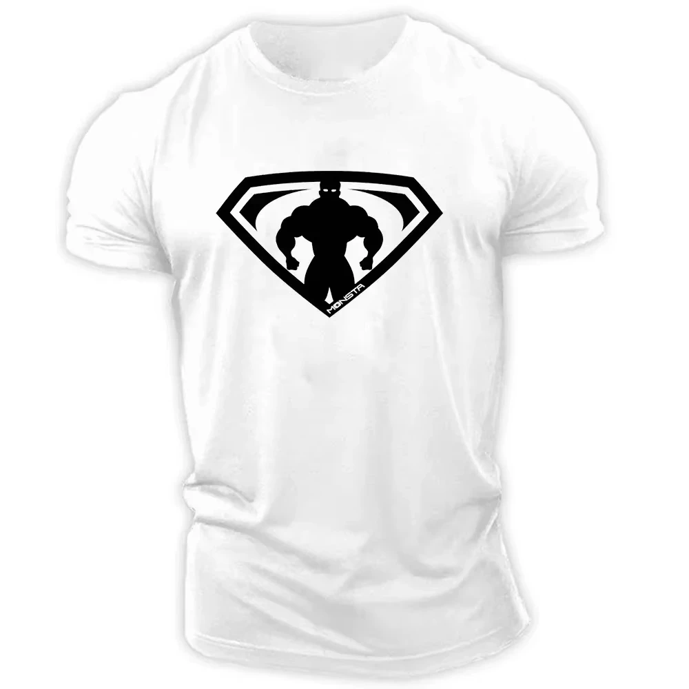 Summer Casual Outdoor Sports Style 2d Cartoon Print Men'S Short Sleeve Crewneck Men T-Shirt Loose And Comfortable Quick Drying