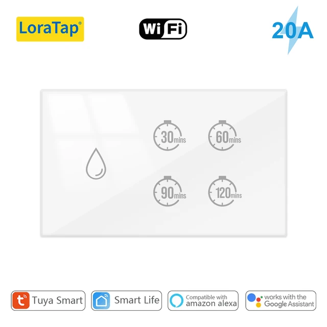 Tuya Smart Life 20A Boiler Water Heater Switch Touch Panel Control Timer Countdown Energy Monitoring Work with Google Home Alexa 7
