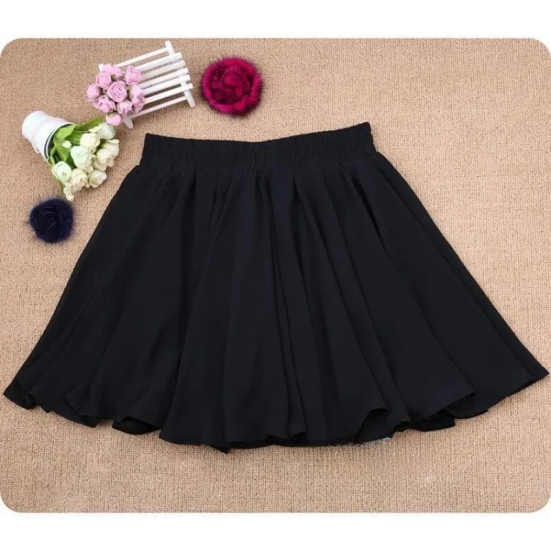 thumbnail image 1 of Nuevo estilo, vestido mini de gasa de corte A para mujer, falda abullonada blanca, pantalones, talla grande, moda elegante de verano para mujer, 1 of 5