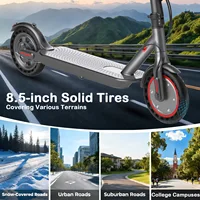 Trottinette Électrique de Commutation AOVOPRO 2026, Puissante 350W, Pneus Pleins Antidérapants 8,5 Pouces, Escooter pour Adultes, Autonomie 5-35KM, Vitesse 31KM/H 5