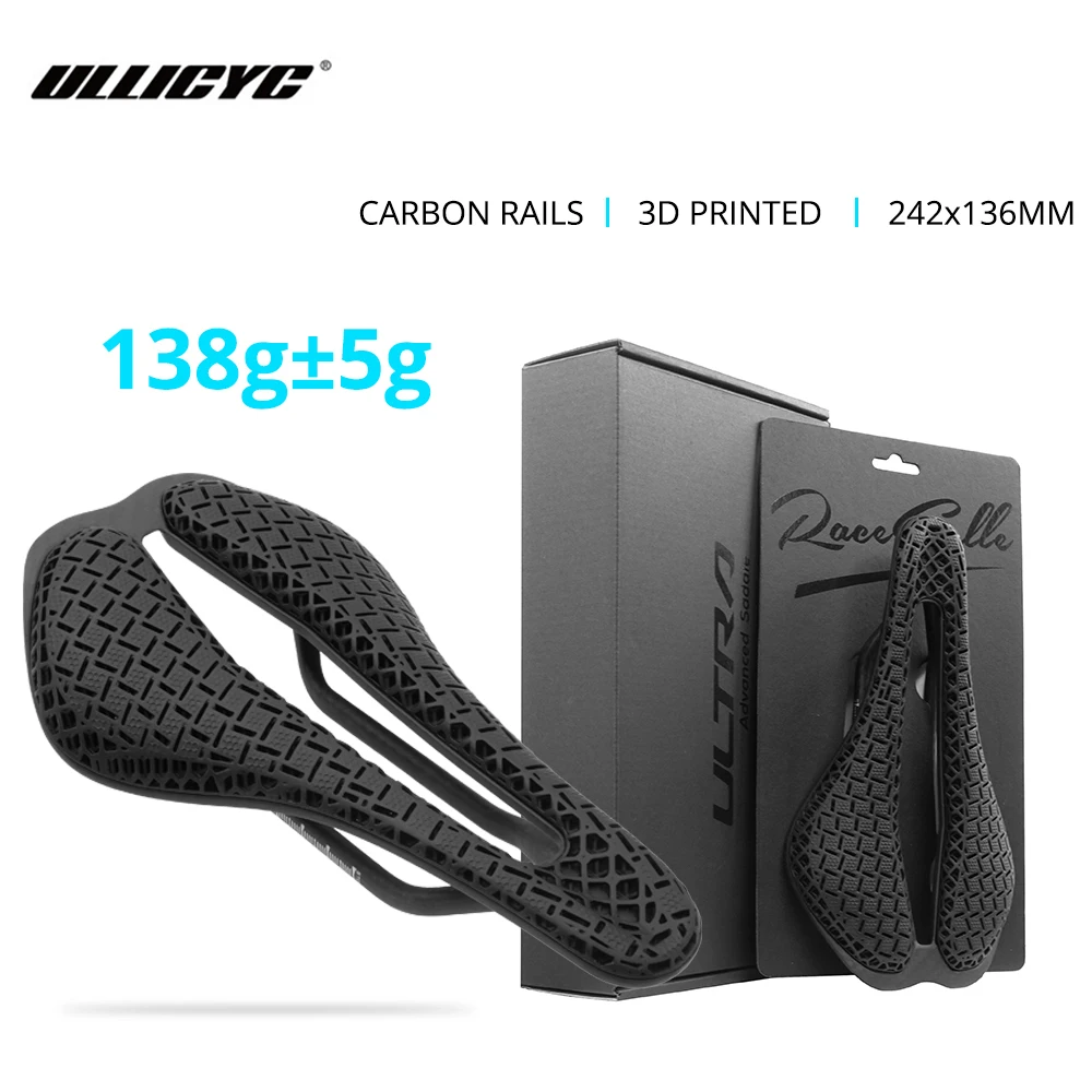 ULLICYC ZD11 3D Print Carbon Saddle 138g 242x136mm Road MTB