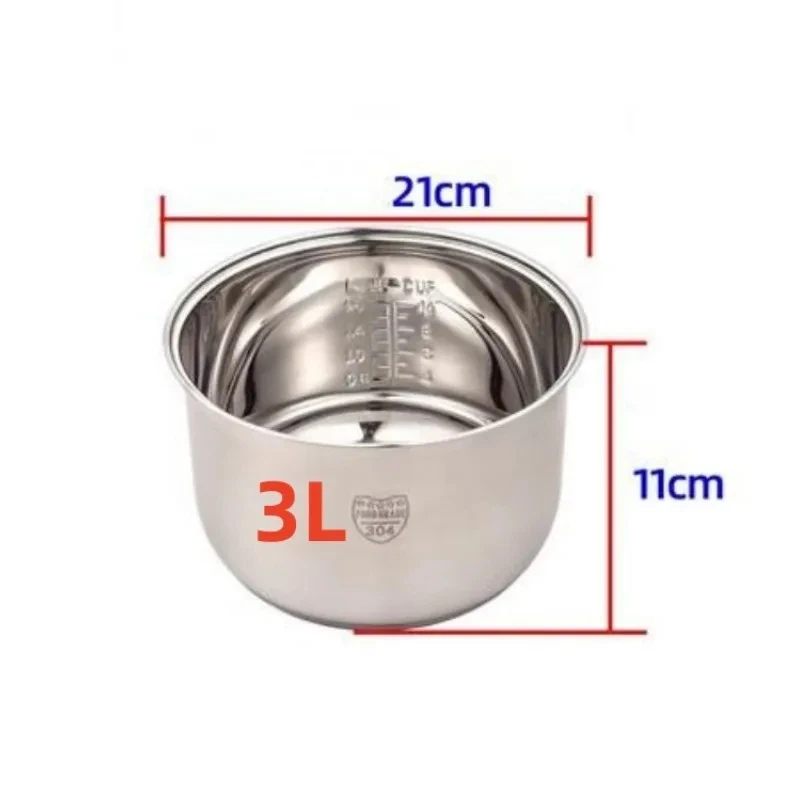 Description Picture 2 of item304 stainless steel thickened Rice cooker inner bowl 3L for zojirushi NS-WSC10 multicooker like a native