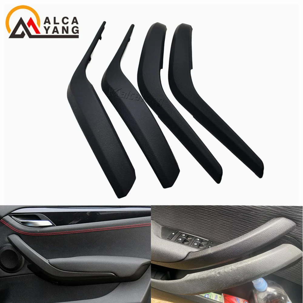 carbon fiber steering wheel For Bmw X1 E84 2010 2011 2012 2013 2014 2015 2016 Inner Door Pull Handle Trim Cover aftermarket steering wheel