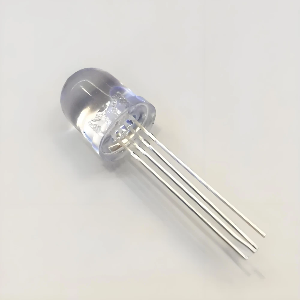 RGB LED, 4 핀, 공통 양극 및 음극, 풀 컬러, 투명 멀티 컬러, 밝은 색상, 다이오드 분류, 10mm, 250PCs