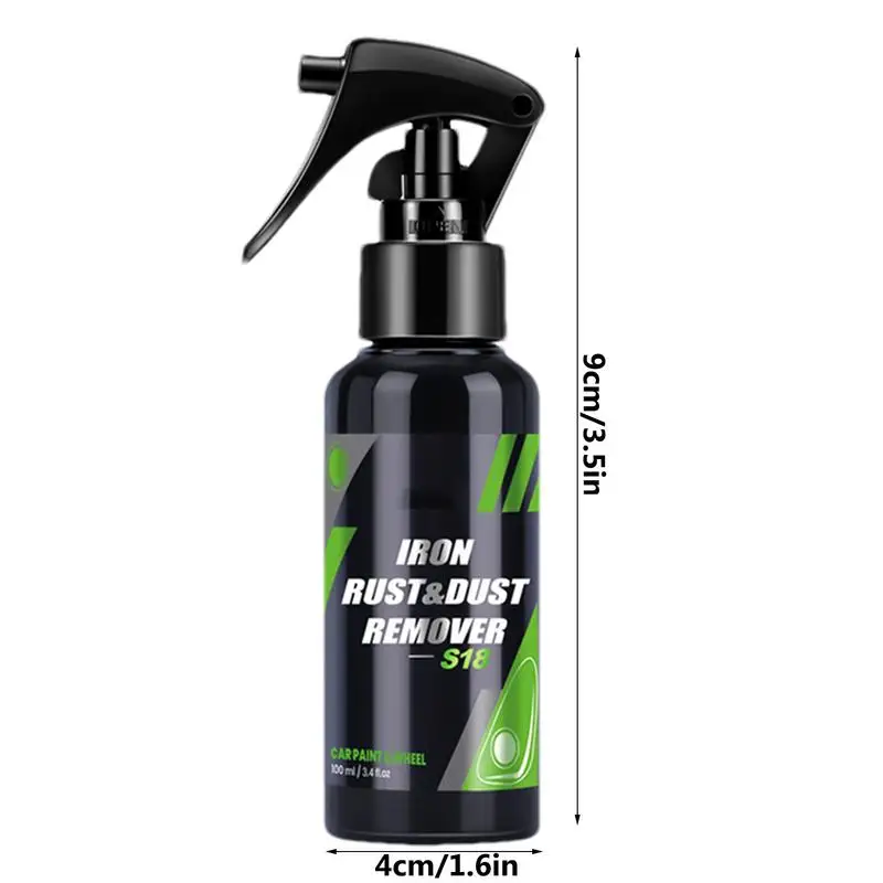 50/100ML Iron Remover Car Detailing Fallout Rust Remover Spray Decontamination Kit Dust Rust Cleaner for Brake Rims Wheel Care