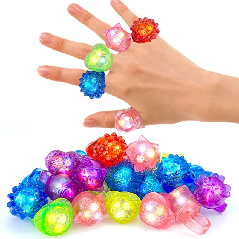 

20 шт., кольца со светодиодной подсветкой