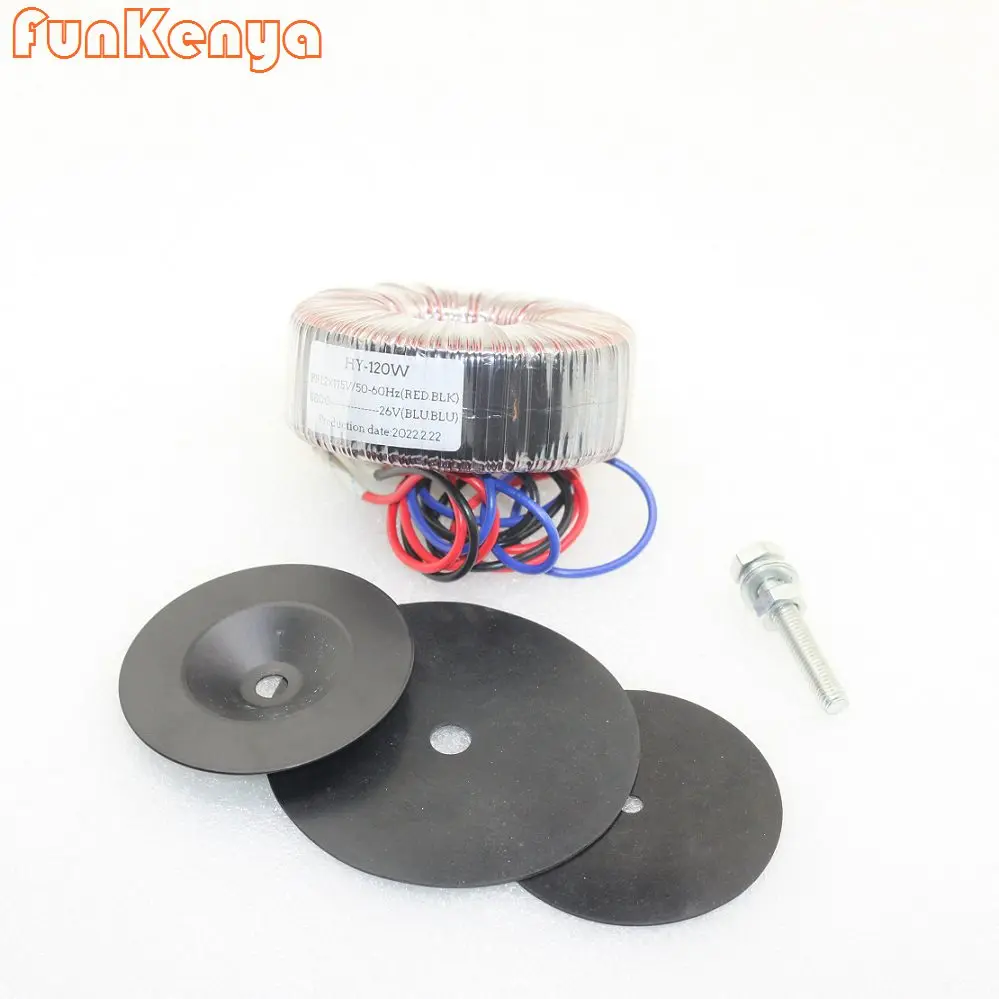 

120W Toroidal Transformer Single 9V 12V 16V 18V 22V 24C 26V DIY Amplifier Preamp Transformer