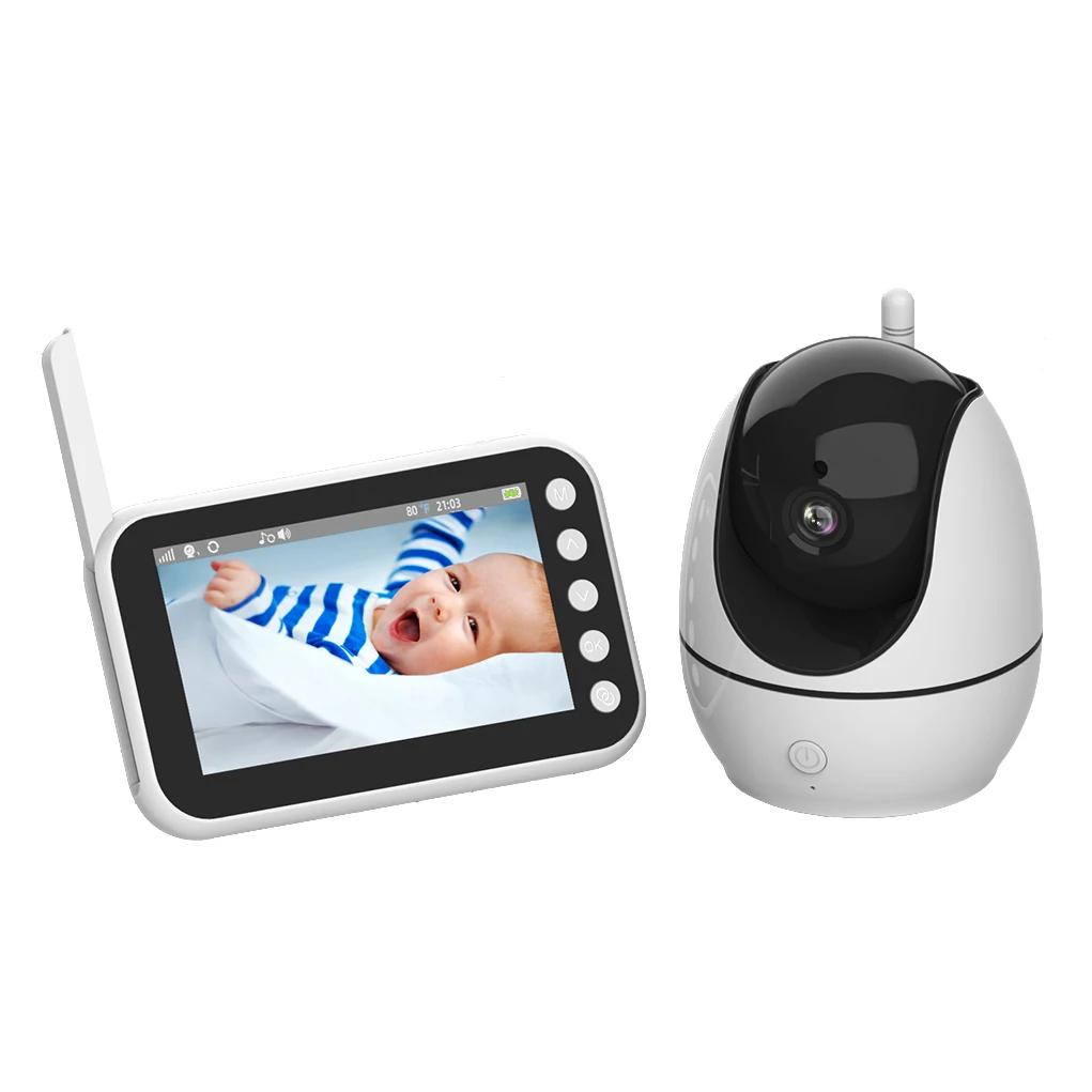 

4.5Inch 720p Wireless PTZ Baby Monitor Two Way Intercom VOX Feeding Plan Babysitter Temperature Monitoring Nanny Cam Kids Camera