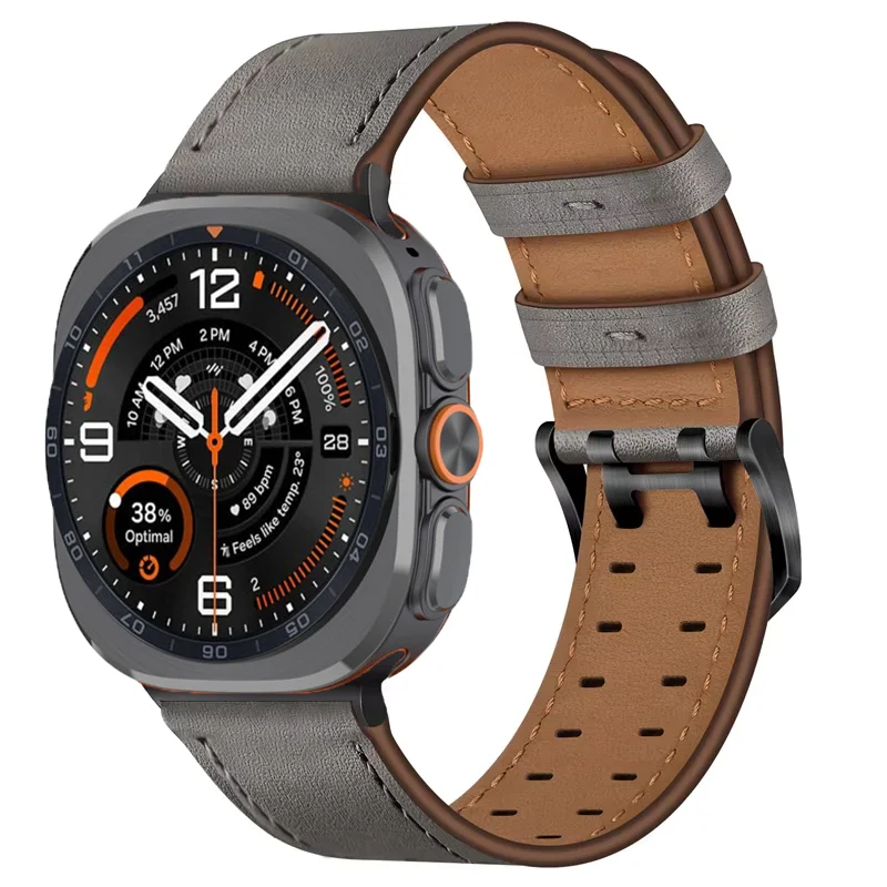 Premium Leather Loop Sport Bracelet for Smartwatch 47mm - Original Strap Replacement Band