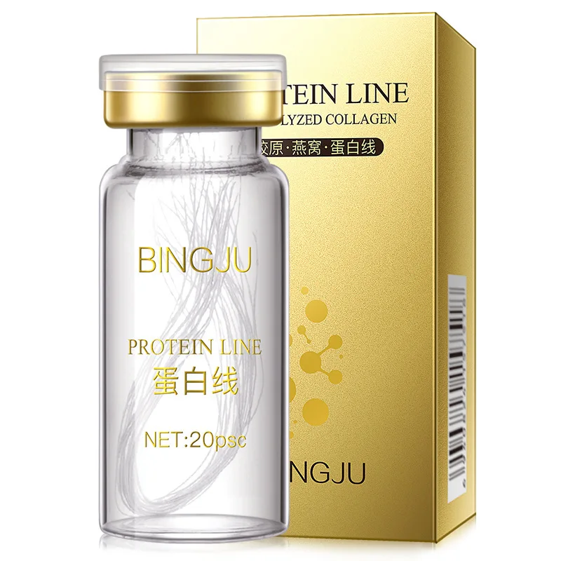 Soluble Face 24K Gold Protein Threads Facial Essence Protein lines Gold Silk Wire Face Serum To Increase Skin Elasticity 2