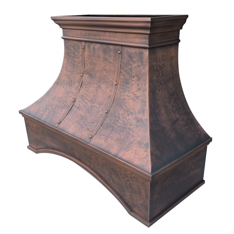Wholesale Price Copper Kitchen Range Hood Cover Home Appliance Copper Wall Mounted Cooker Hood - Image 4