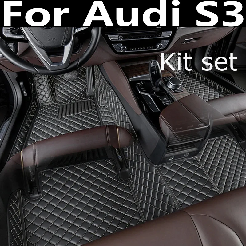 

Автомобильные коврики для Audi S3 2019 2018 2017 2016 2015, водонепроницаемые автомобильные коврики, автомобильный Стайлинг, пользовательские аксессуары, автомобильные коврики