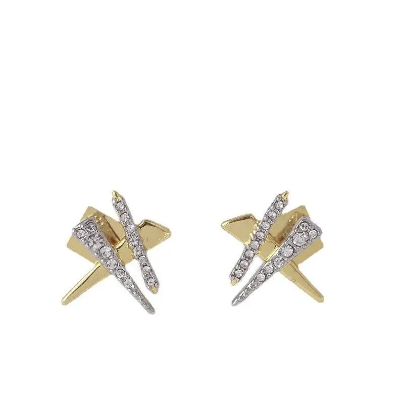 

Alexis Bittar Golden Studded Post Earring with Gift Box