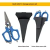 Multifuntional Lure Fishing Sissors Outdoor Survival Multi Tool EDC Scissors Hook Shearing 6