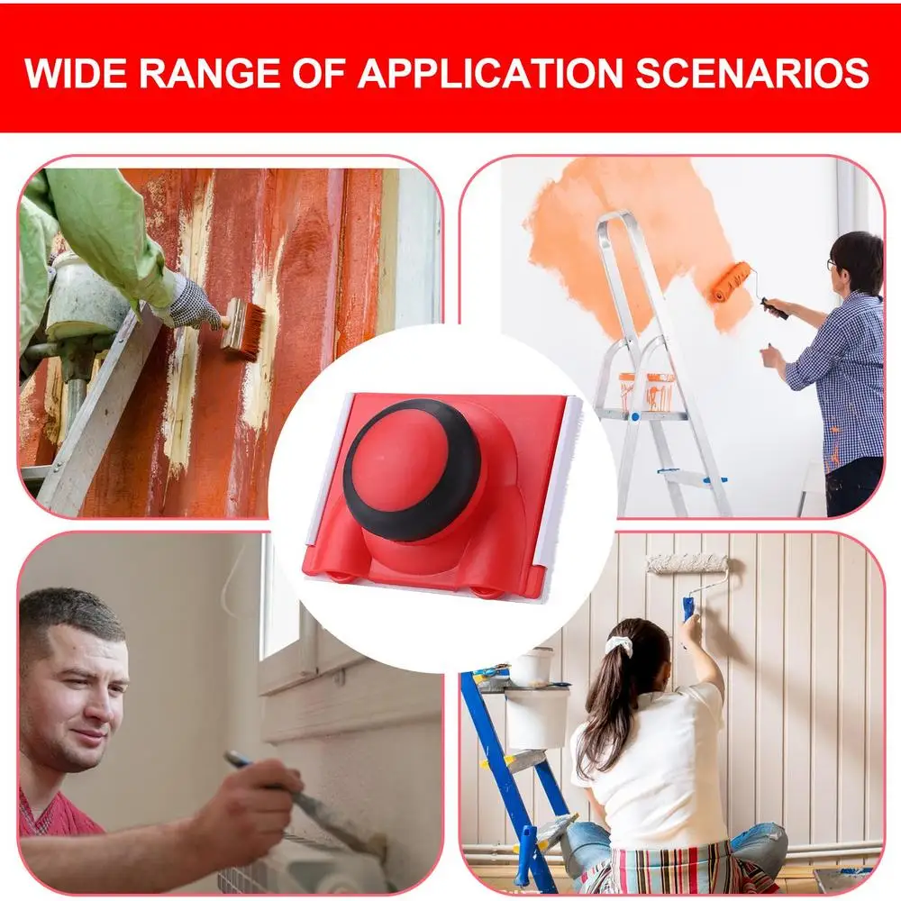 Description Picture 4 of itemProfessional Latex Paint Edger Brushes Paint Trimmer Edger with 2pcs Replace Pad Paint Tray Corner Painter Paint Edging Tool