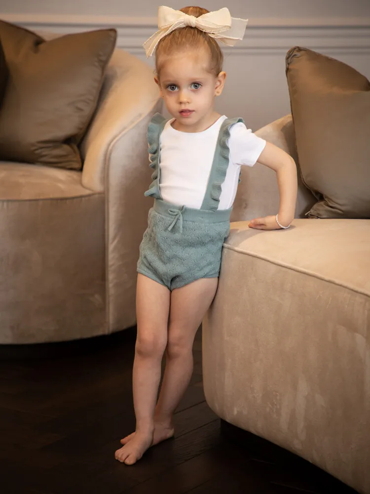 2022 Brother Sister Matching Clothes Summer Boys Girls Knitted Outfits