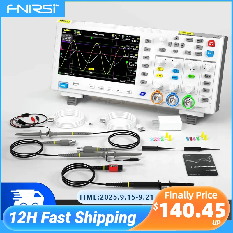 FNIRSI 1014D デジタルオシロスコープ 2 In 1 デュアルチャネル FNIRSI 1014D デジタルオシロスコープ 2 In 1 デュアルチャネル