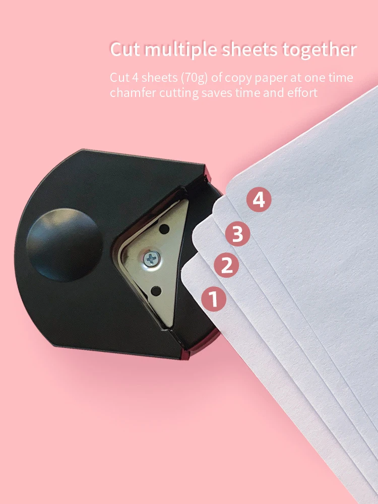 Perforateur à Coins Pour Photos Et Scrapbooking - Coupe Les Angles Arrondis - ABS Et Acier - 6x5.5 Cm