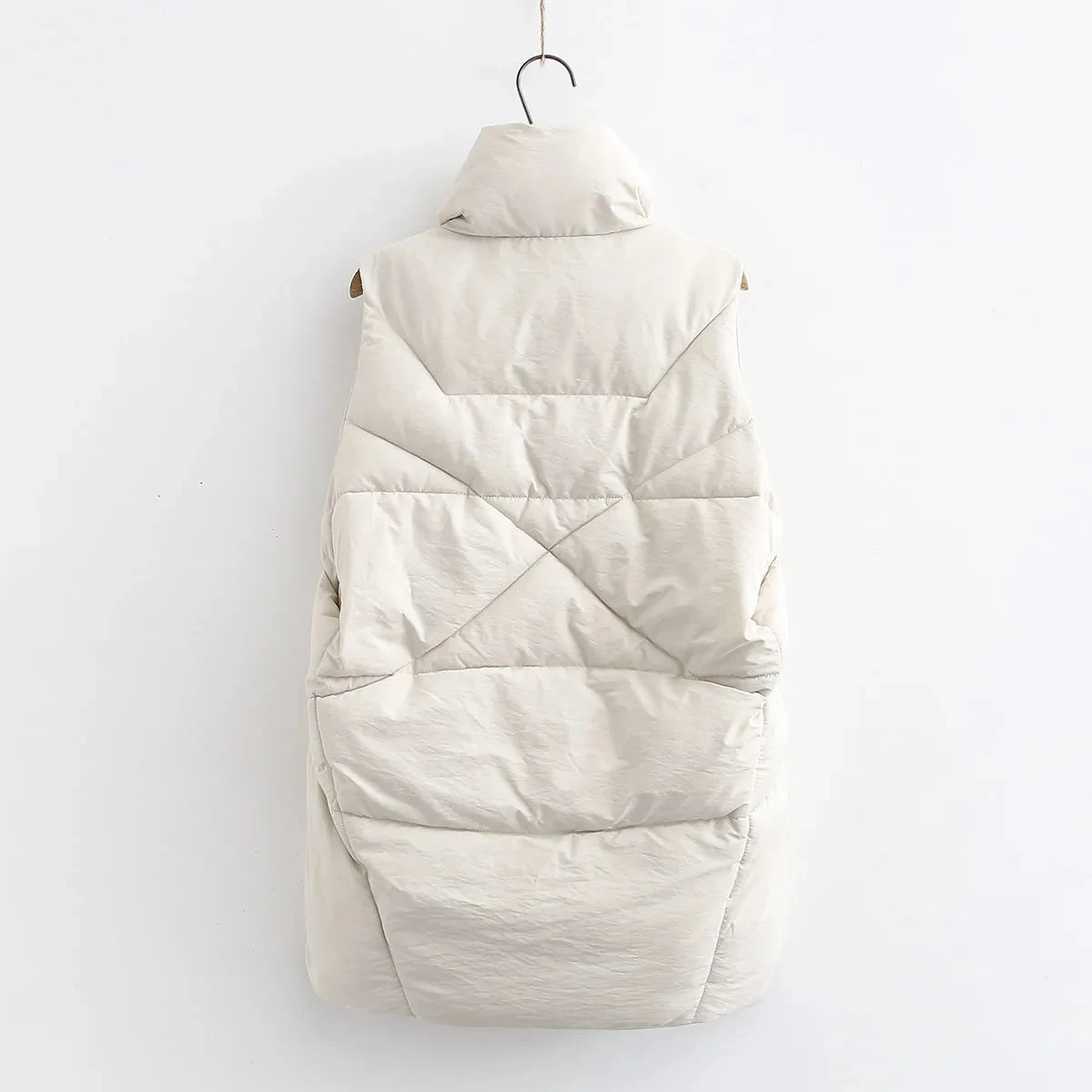 2024 Winter Down Vest Jacket Women Casual Cotton Padded Outerwear Warm Sleeveless Puffer Coat Autumn Loose Waistcoat