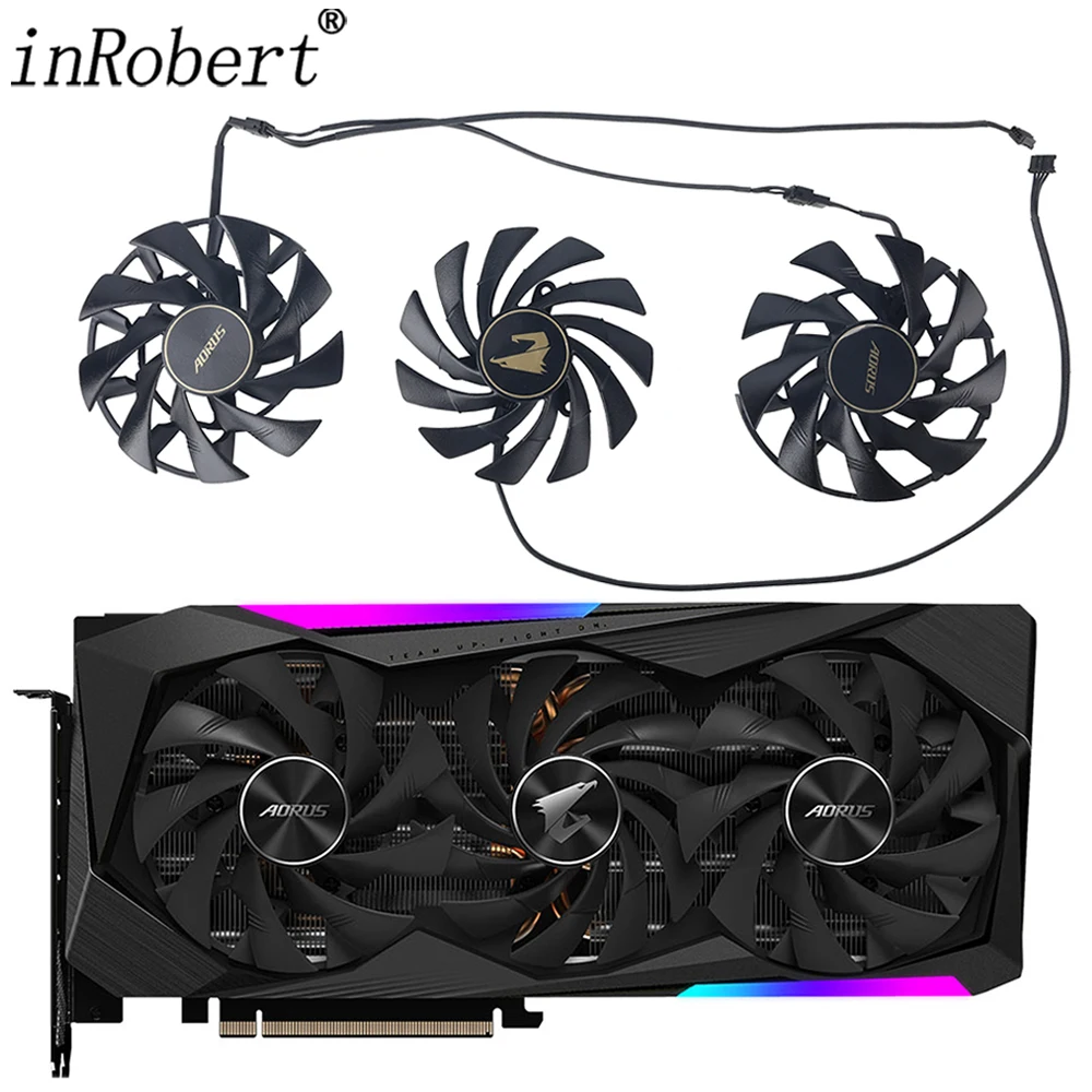 

For Gigabyte AORUS GeForce RTX 3060 Ti 3070 MASTER Video Card Fan New Original RTX3060Ti RTX3070 Graphics Card Cooling Fan