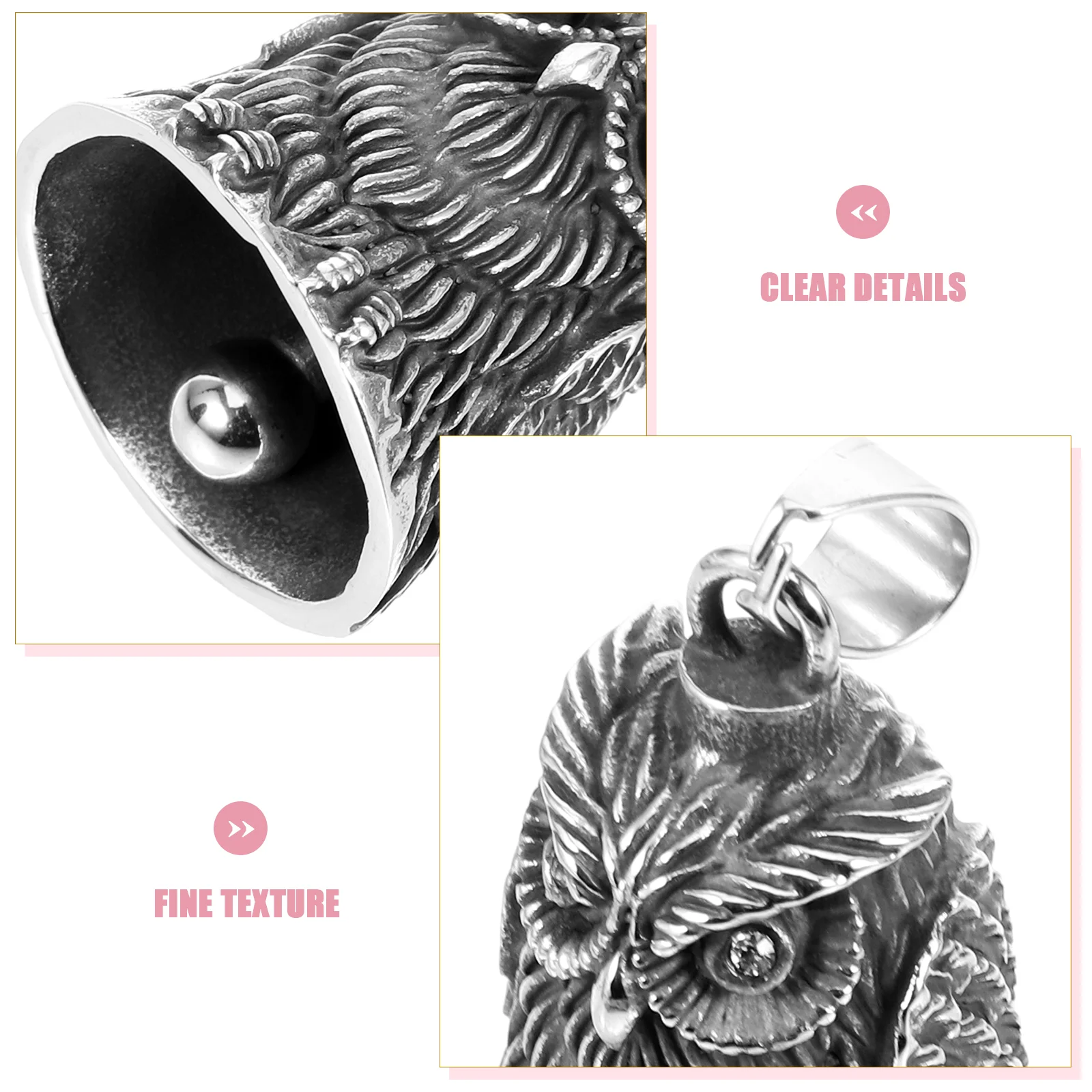 Motorcycle Bells Owl Guardian Bell Owl Motorcycle Good Luck Bell Biker Guardian Riding Bells Hanger Or Keychain