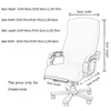 Spandex Office Chair Covers Stretch Gaming Chair Cover Solid Color Computer Chairs Cover Elastic Chair Slipcovers for Home Decor 2